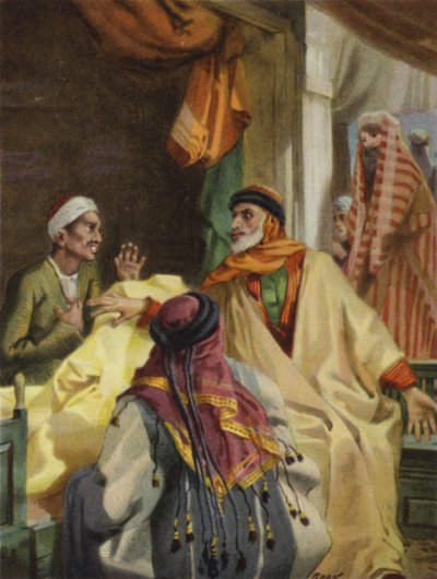 Na bazarach w Damaszku (kolor lito) autorstwa Henry Andrew Harper