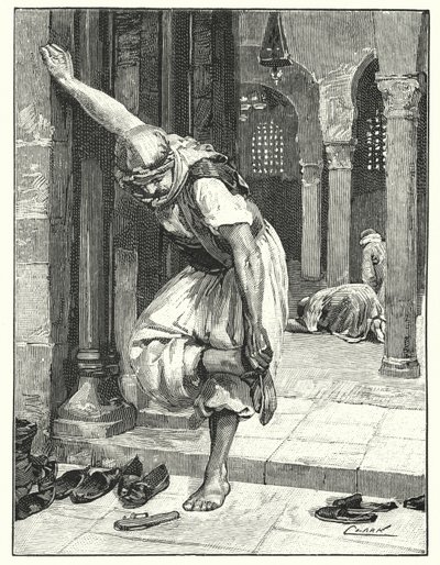 Zdejmowanie butów, zwyczaj wschodni (lito) autorstwa Henry Andrew Harper