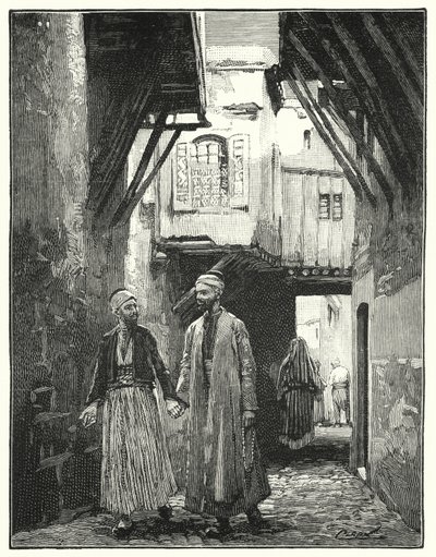 Ulica w Damaszku (lito) autorstwa Henry Andrew Harper