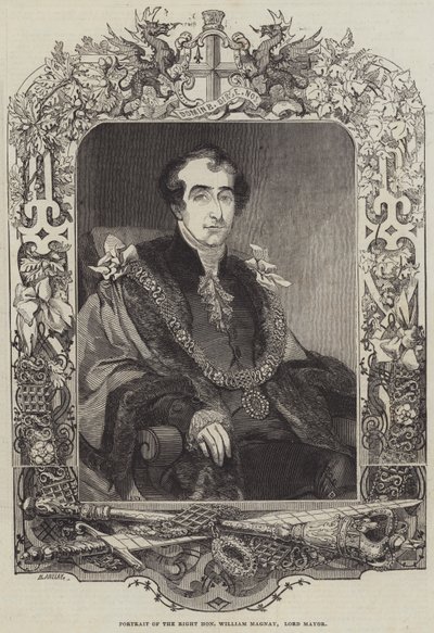 Portret szanownego Williama Magnay, Lorda Burmistrza autorstwa Henry Anelay