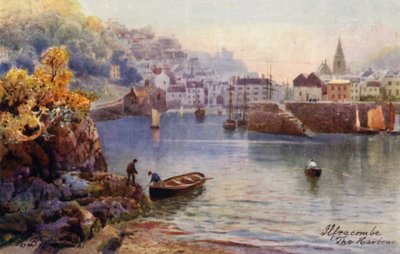 The Harbour, Ilfracombe (kolorowa litografia) autorstwa Henry B. (after) Wimbush