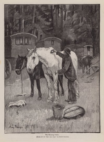 Poranna toaleta (grawerunek) autorstwa Henry Bailey