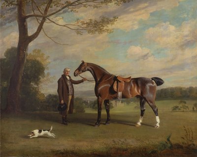 Pan młody hrabiego Shrewsbury trzymający myśliwego autorstwa Henry Bernard Chalon