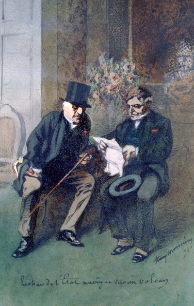 Czołg państwowy porusza się po wulkanie, 1871 r. autorstwa Henry Bonaventure Monnier