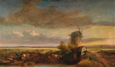 Młyny na torfowiskach, ok. 1853 r. autorstwa Henry Bright