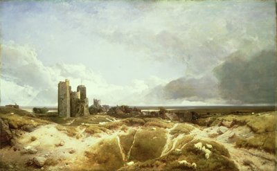 Zamek Orford, 1856 autorstwa Henry Bright