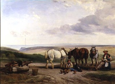 Południowa strona doliny Ecclesborne, niedaleko Hastings, wschodnie Sussex autorstwa Henry Brittan Willis