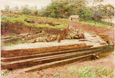 Cilurnum (gwasz, ołówek i akwarela na papierze) autorstwa Henry Burdon Richardson