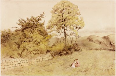 Heddon-on-the-Wall (bodycolour) autorstwa Henry Burdon Richardson