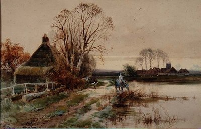 W pobliżu Reedham, Norfolk autorstwa Henry Charles Fox