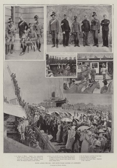 Hands across the Sea, New South Wales Lancers at Aldershot autorstwa Henry Charles Seppings Wright