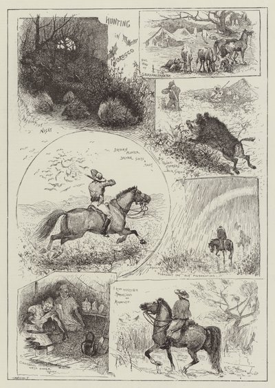 Polowanie w Maroku autorstwa Henry Charles Seppings Wright