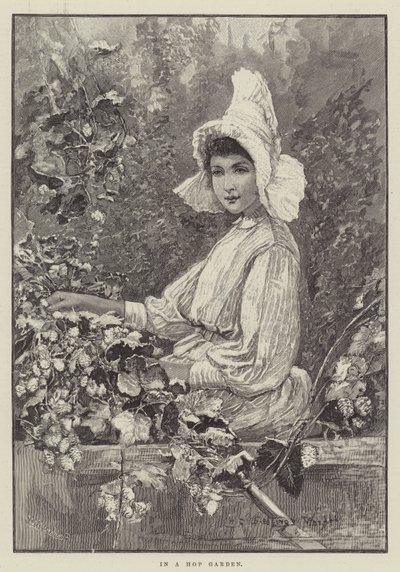 W ogrodzie chmielowym autorstwa Henry Charles Seppings Wright