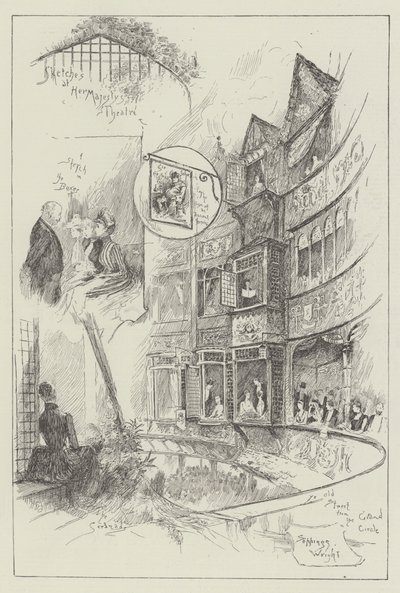 Szkice w Teatrze Jej Królewskiej Mości autorstwa Henry Charles Seppings Wright