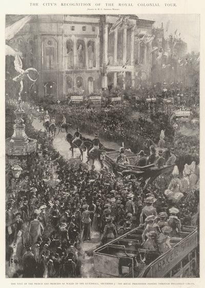 Uznanie Miasta dla Królewskiej Wycieczki Kolonialnej autorstwa Henry Charles Seppings Wright