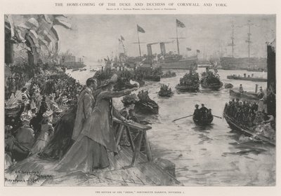 Powrót do domu księcia i księżnej Kornwalii i Yorku autorstwa Henry Charles Seppings Wright