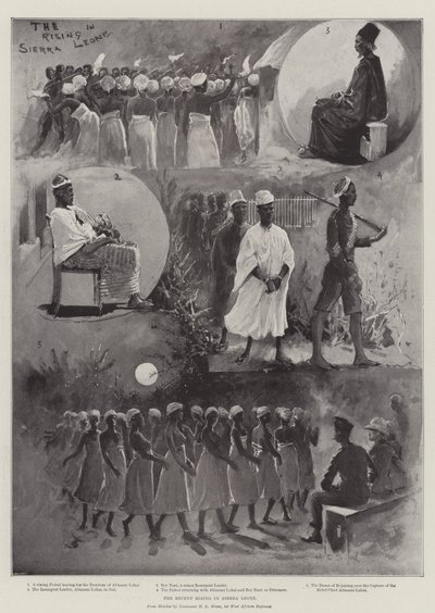 Ostatnie powstanie w Sierra Leone autorstwa Henry Charles Seppings Wright
