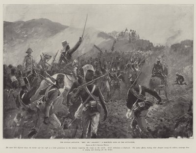 Natarcie Sudanu, Hej! Ho! Saladyn! marszowa pieśń Sudańczyków autorstwa Henry Charles Seppings Wright