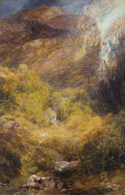 „Wizja pokutnika: Sen pasterza”, 1848-1912 autorstwa Henry Clarence Whaite
