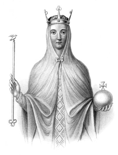 Adeliza z Leuven, królowa Henryka I z Anglii. autorstwa Henry Colburn