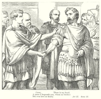 Antoniusz i Kleopatra (rycina) autorstwa Henry Courtney (after) Selous