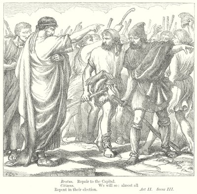 Koriolan (rycina) autorstwa Henry Courtney (after) Selous