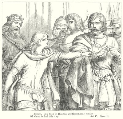 Cymbeline (rycina) autorstwa Henry Courtney (after) Selous