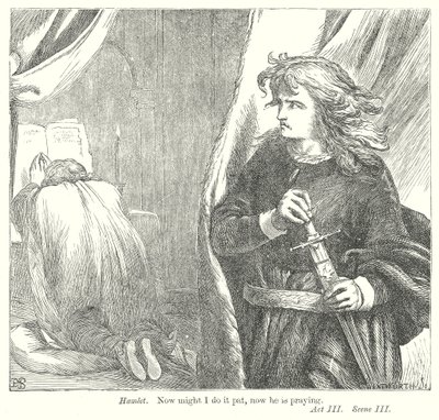 Hamlet (rycina) autorstwa Henry Courtney (after) Selous