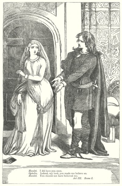 Hamlet (rycina) autorstwa Henry Courtney (after) Selous