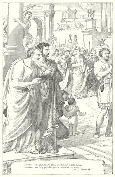 Juliusz Cezar (rycina) autorstwa Henry Courtney (after) Selous