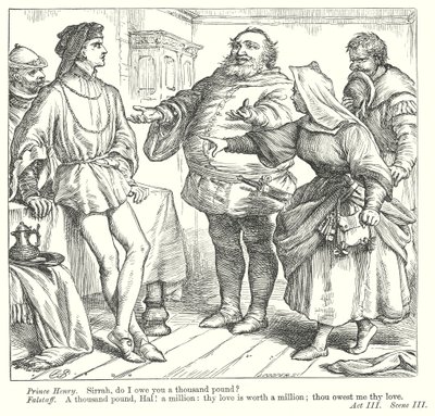 Król Henryk IV część I (rycina) autorstwa Henry Courtney (after) Selous