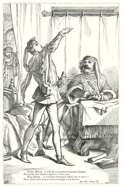 Król Henryk IV część I (rycina) autorstwa Henry Courtney (after) Selous
