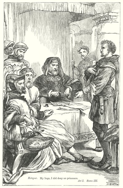 Król Henryk IV część I (rycina) autorstwa Henry Courtney (after) Selous