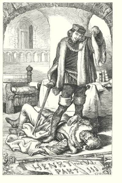 Król Henryk VI część III (rycina) autorstwa Henry Courtney (after) Selous
