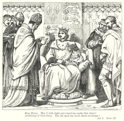 Król Henryk V (rycina) autorstwa Henry Courtney (after) Selous