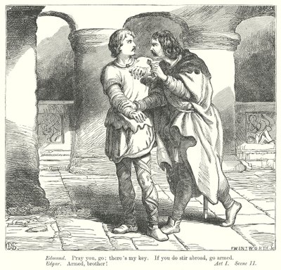 Król Lear (rycina) autorstwa Henry Courtney (after) Selous