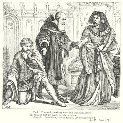 Król Ryszard II (rycina) autorstwa Henry Courtney (after) Selous