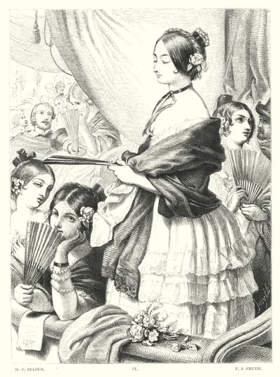 Childe Harold Lorda Byrona, Canto I, strofa 72 (grawerowanie) autorstwa Henry Courtney (after) Selous