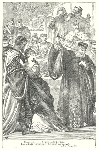 Otello (rycina) autorstwa Henry Courtney (after) Selous