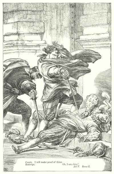 Otello (rycina) autorstwa Henry Courtney (after) Selous
