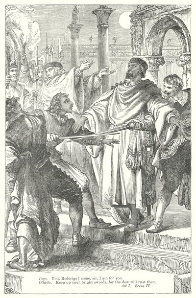Otello (rycina) autorstwa Henry Courtney (after) Selous