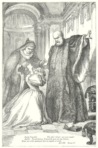 Romeo i Julia (rycina) autorstwa Henry Courtney (after) Selous