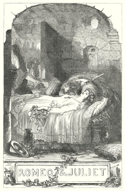 Romeo i Julia (rycina) autorstwa Henry Courtney (after) Selous