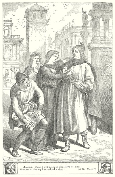 Komedia omyłek (rycina) autorstwa Henry Courtney (after) Selous