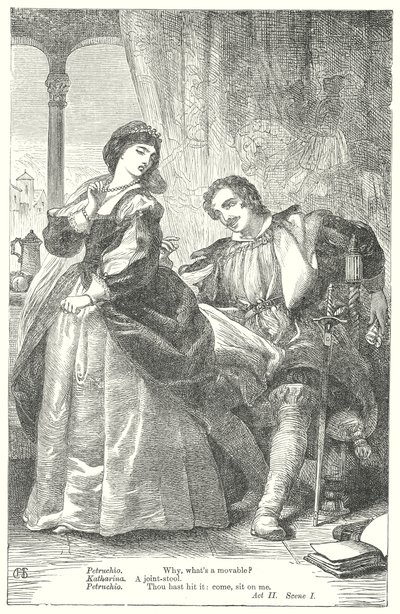 Poskromienie złośnicy (rycina) autorstwa Henry Courtney (after) Selous
