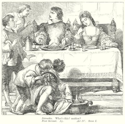 Poskromienie złośnicy (rycina) autorstwa Henry Courtney (after) Selous