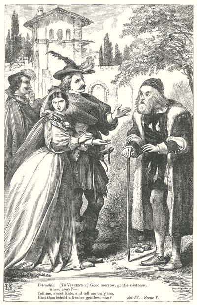 Poskromienie złośnicy (rycina) autorstwa Henry Courtney (after) Selous