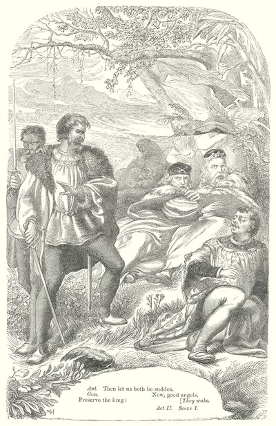 Burza (rycina) autorstwa Henry Courtney (after) Selous