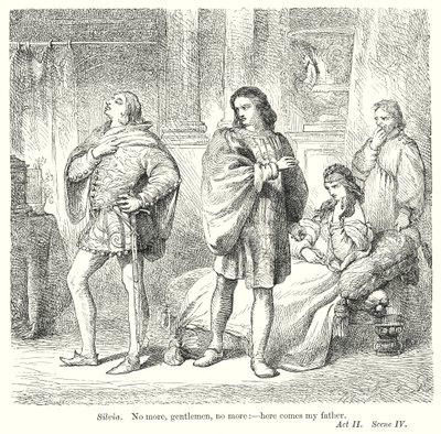 Dwaj panowie z Werony (rycina) autorstwa Henry Courtney (after) Selous