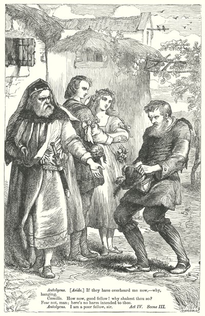 Opowieść zimowa (rycina) autorstwa Henry Courtney (after) Selous